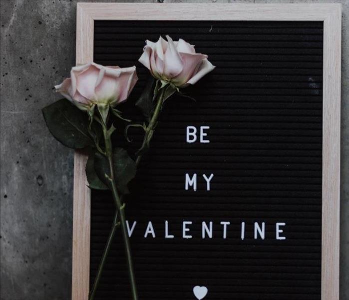 Sign with "Be My Valentine"